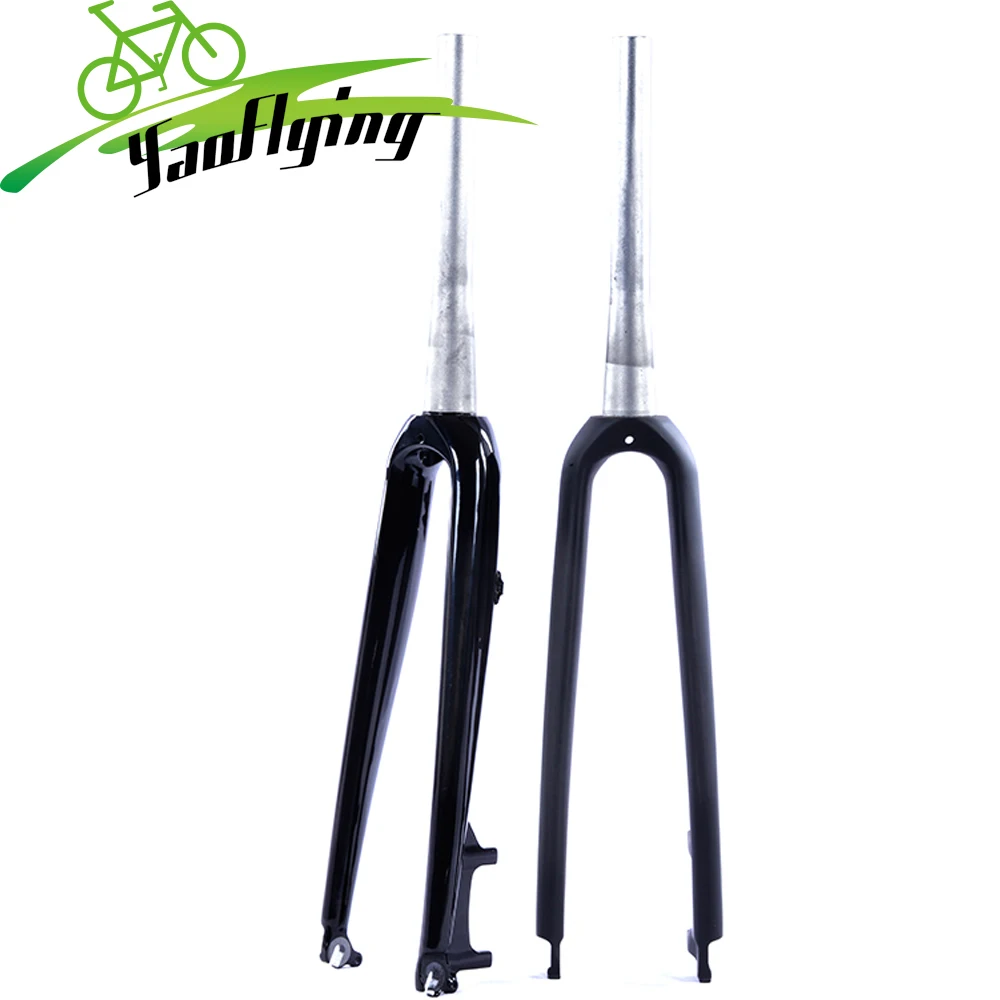 700C Carbon Tapered road fork disc brake alloy carbon fiber fork 160mm