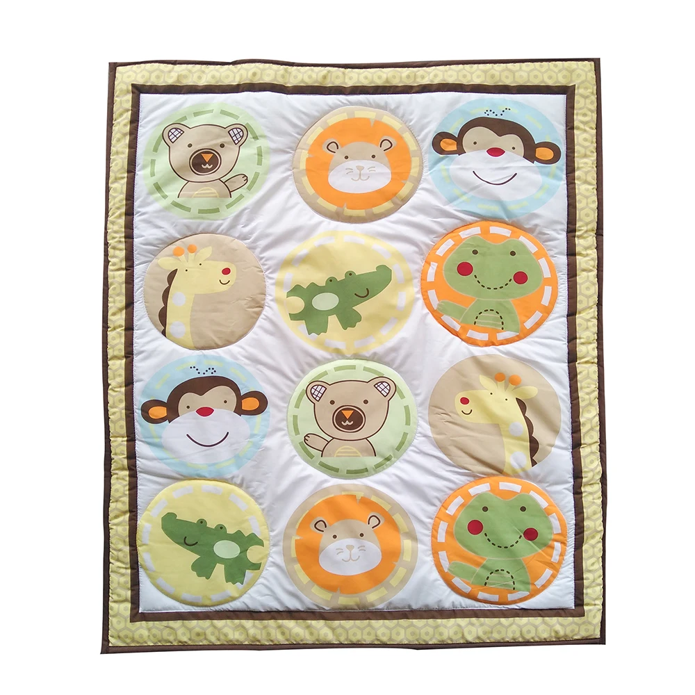 Hot Sale Cotton Printed Baby Blanket And Comforter-84*107cm For Newborn Boy Girl Baby Cartoon Animal Pattern Cotton Blanket