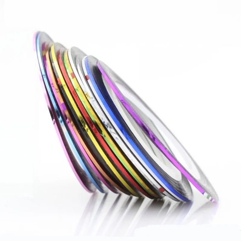 10 colors 1MM Width Metal Tinsel laser Chenile Glittering Tape Line For Fly Tying Bugs Larve Midge Body Head Decorate Material
