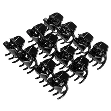 12 шт. Инструменты для укладки женские аксессуары для волос черная пластиковая мини-защелка зажим для волос ручка для волос инструмент для макияжа#11