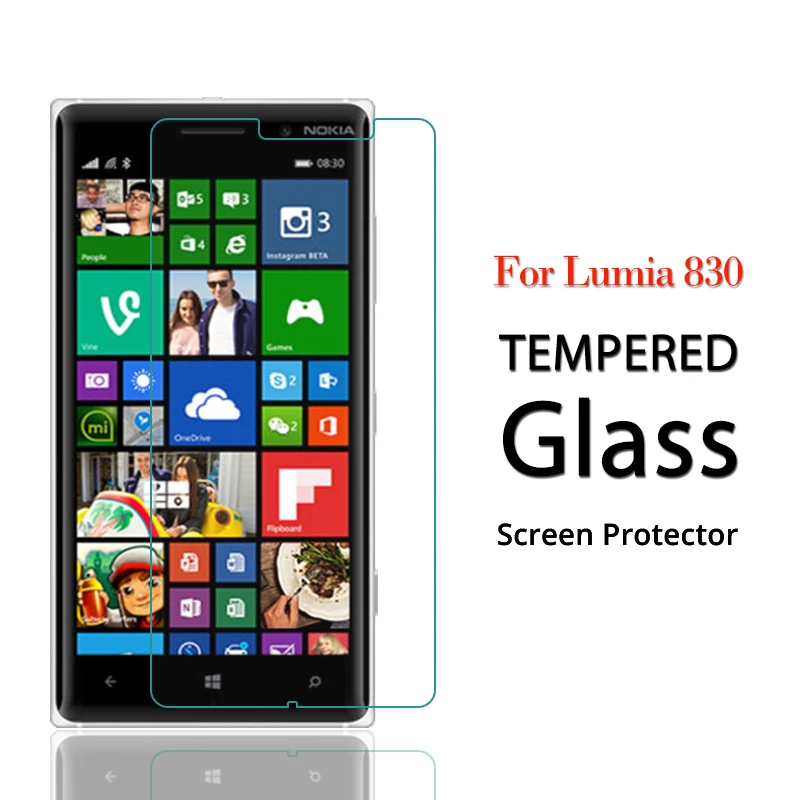 Для Microsoft Lumia 830 0.26 мм 2.5D Анти Shatter закаленное Стекло для Nokia Экран протектор фильм |