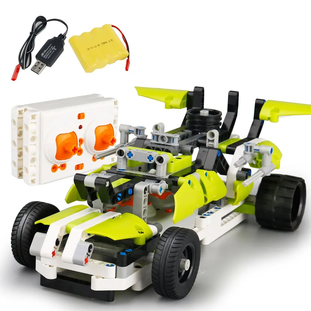 

DIY RC Cars Model Toy SDL 2017A-9 2.4ghz USB Charging Building Block Remote Control Car toys Kids Cross Country Vehicle Toy Gift
