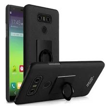 IMAK для LG G 6 Кольцо Держатель Матовый PC Подставка Мобильный Кейс для LG G6-Черный