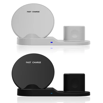 

Qi Wireless Charger For iPhone Xs Max XR X 8 Plus Xiaomi Quick Charge Fast Charger Dock For Smasung S9 S9+ iWatch 4 3 2 Airpod