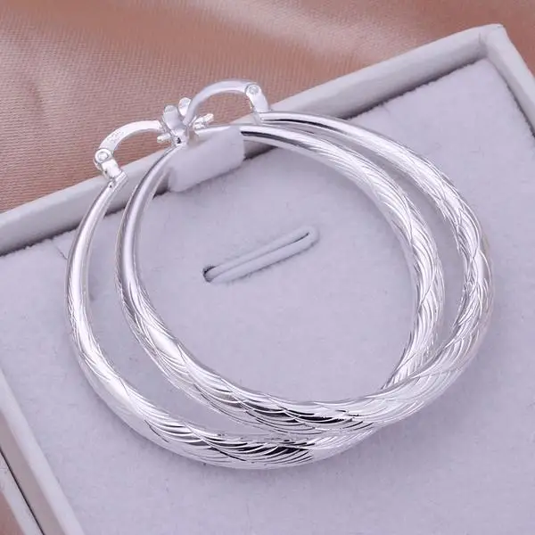 

2017 Aros Oorbellen Orecchini Free Shipping E292 Low Price Sterling Silver 925 Fashion Hoop Earrings For Women Best Gift