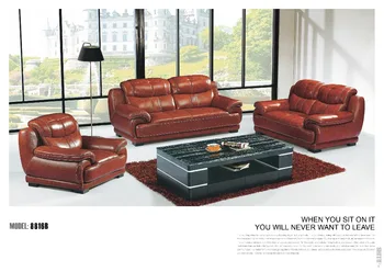 

Good quality modern style genuine leather sofa sets