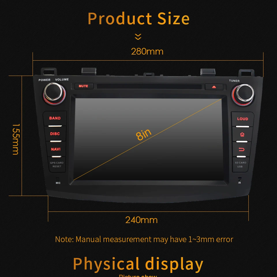 Top KLYDE 8" 4G Android 8.0 Octa Core PX5 4GB RAM 32GB ROM BT Car DVD Multimedia Player Radio For Mazda 3 Axela 2010 2011 2012 2013 5