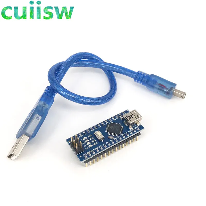 

5PCS/LOT Nano 3.0 controller compatible for arduino nano CH340 USB driver with CABLE NANO V3.0 ATMEGA328P