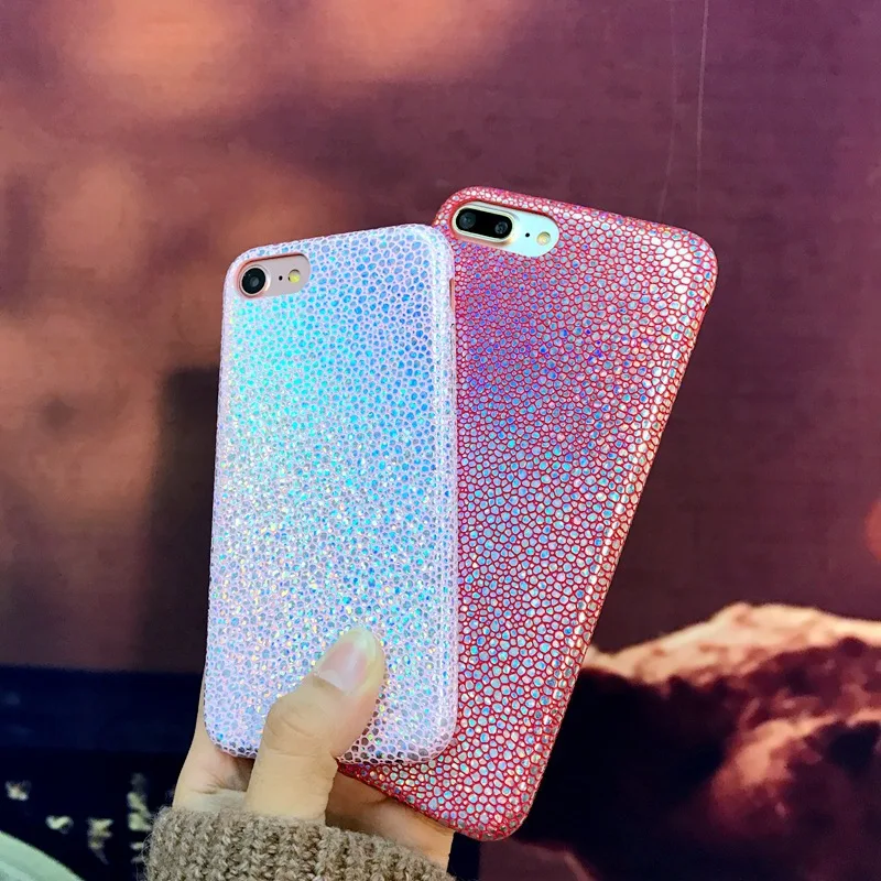 

Korea Fashion Shiny Metallic Snake Pattern Soft TPU Back Cover Case For iPhoneX 8/6s 7plus Skinny Shell Protection