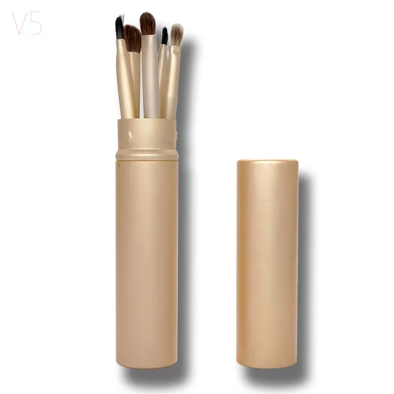 High Quality New Professional Pony Hair Eyeshadow Brushes Set & Kits 5pcs Black 5 pcs Makeup Brushes For Eye Makeup Tool Kit