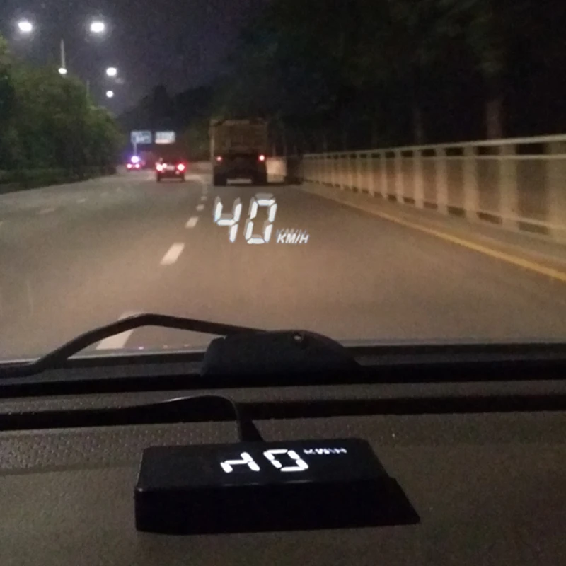 

A100 Head Up Display OBDII EUOBD Vehicle Windshild Windows Screen Speed Projector Warning System Head-Up Display