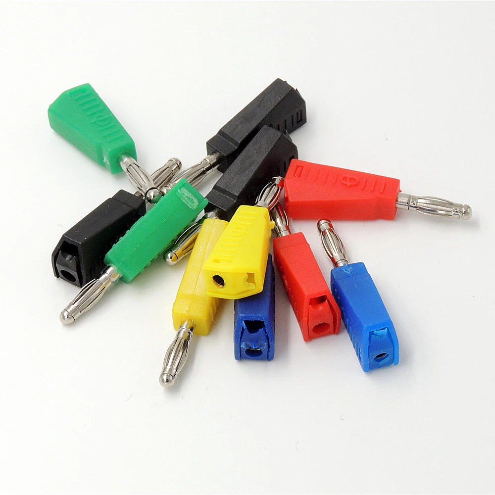 Free Shipping 1000pcs Solder Type Stackable 4mm Banana Plugs Jacks Connector FOR Meter Test