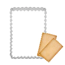1 шт. DIY Песочная форма для печенья прямоугольное печенье и прямоугольная кружевная резка из нержавеющей стали форма для печенья и торта для детей на день рождения