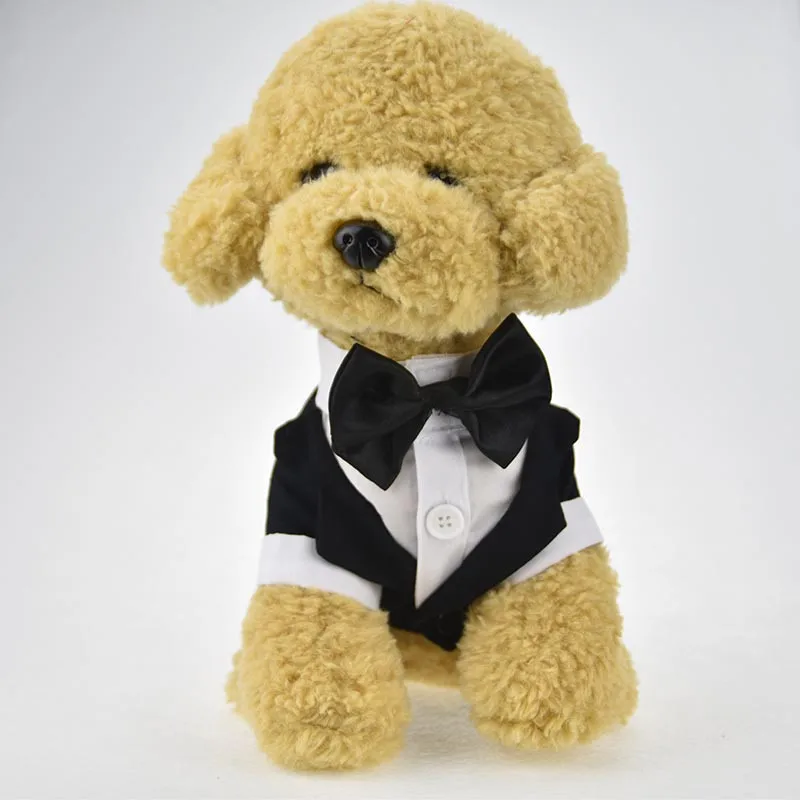 Британский стиль собака свадебный смокинг одежда костюм с галстуком-бабочкой мужская одежда Формальные вечерние куртки для собак одежда костюм