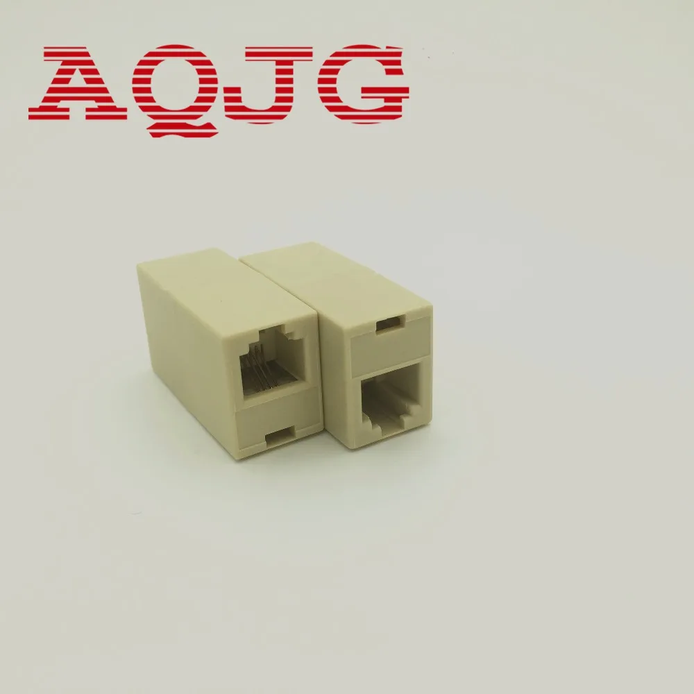 1 шт. RJ11 6P4C телефонная прямая муфта телефонный кабель удлинитель соединитель