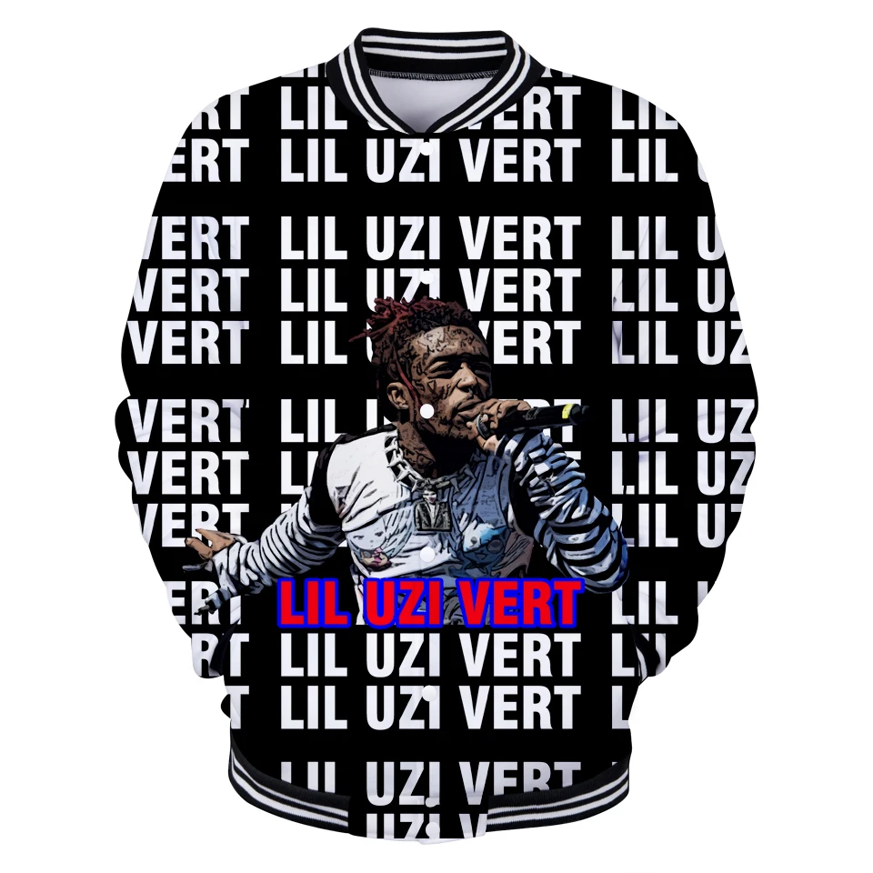 LUCKYFRIDAYF хип хоп 3D Lil uzi VERT бейсбольная куртка с принтом черепа Горячая Распродажа Мужская популярная куртка повседневная куртка одежда