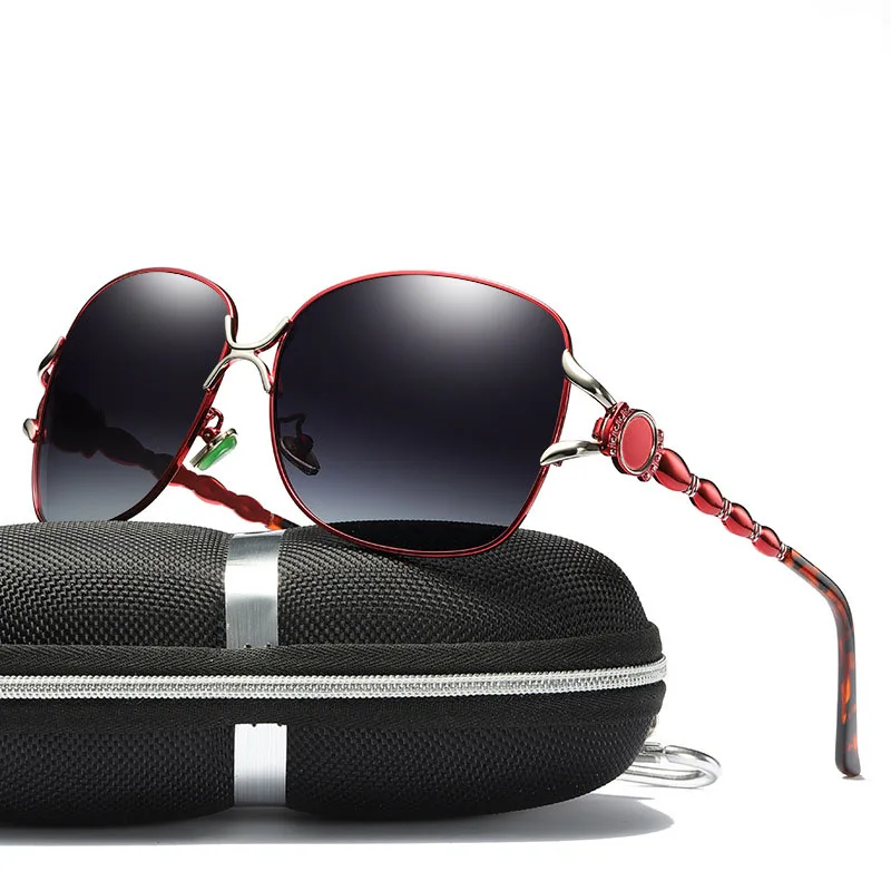 Fashion Oversized Metal Frame Woman Polarized Sunglasses 2019 Uv400 Sun Glasses Female Eyewear Designer Brand Driving | Аксессуары для