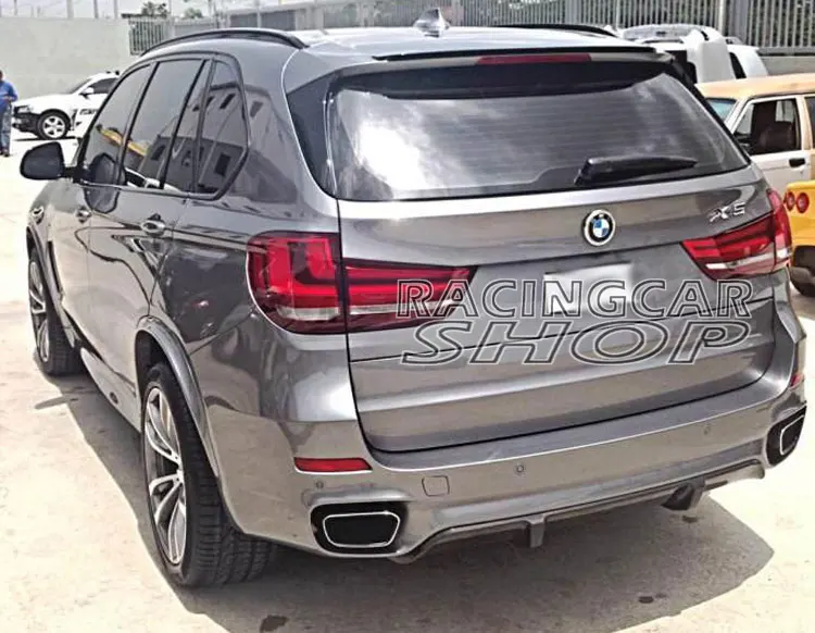 Real Carbon fiber Rear diffuser for BMW F15 X5 M-tech M-Sport bumper 2014up