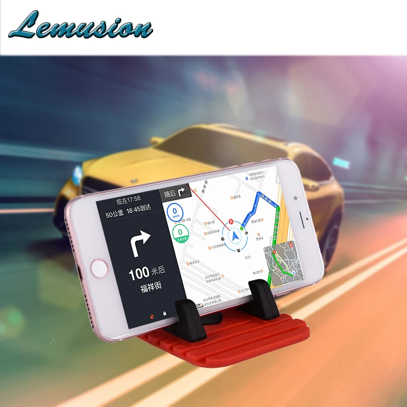Автомобильный нескользящий коврик подставка для приборной панели GPS подходит
