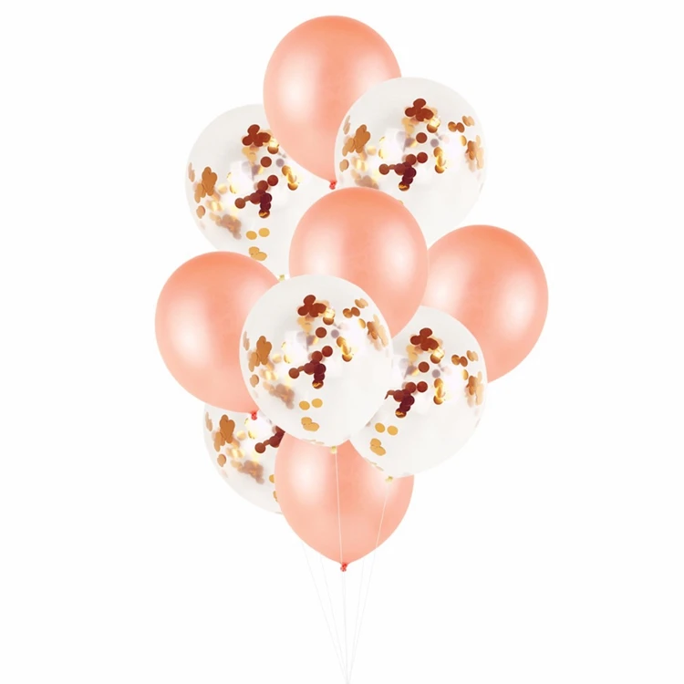 LAPHIL-10pcs-12inch-Rose-Gold-Confetti-Balloon-Champagne-Wedding-Balloons-Romantic-Wedding-Decoration-Birthday-Party-Supplies