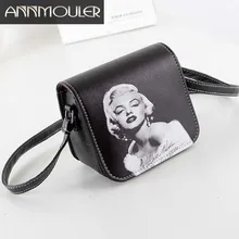 Nouvelles Femmes De Mode En Cuir Sac Marilyn Monroe Imprimé Petit D’épaule sac Filles PU Sac Soirée Téléphone En Cuir Bandoulière Sac cadeaux