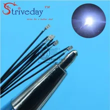 100pcs/lot 0402 SMD Pre-soldered micro litz wired LED leads resistor 20cm 8-12V Model DIY 9 Colors can choose