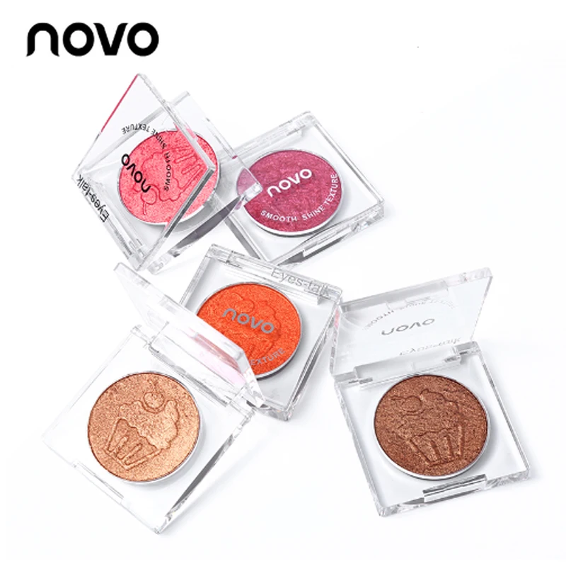 

NOVO Brand Eyeshadow 15 Colors Smooth Ice Cream Glitter Eye Shadow Palette Shimmer ice cream Silky Eye shadow Easy to colorize