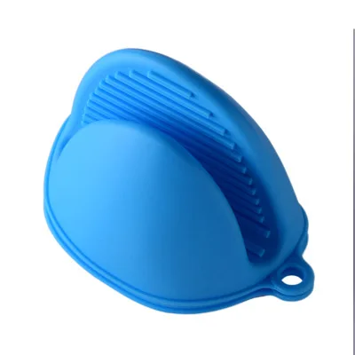 Ручная папка микроволновая печь; силикон печь для выпечки анти-скальдинг противоскользящая защитная изоляция силиконовые Goves 01 - Цвет: blue