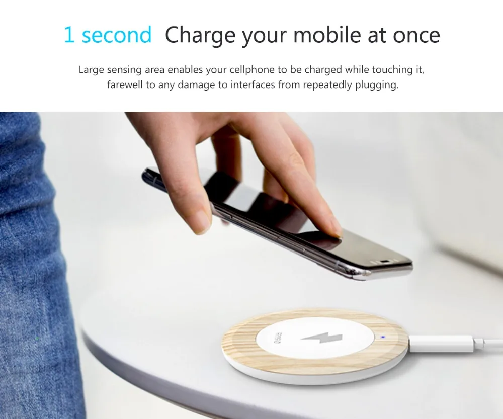  ORICO Drahtlose Ladegerät für iphone X/8/8 Plus Schnelle Drahtlose Lade 75 W Ladegerät Adapter für 
