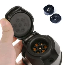 Прочный 12 в 7 контактный пластиковый Европейский прицеп розетка фаркоп электрика разъем с резиновым кольцом