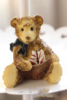 Новое поступление, силиконовая форма, милый медведь(пять стилей), форма для мыла, формы для свечей, украшение торта, сахарная форма, украшения на год - Цвет: Sailing bear