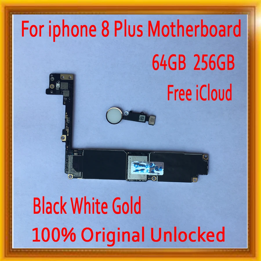 for iPhone 8 Plus Motherboard with Touch ID,Original unlocked for