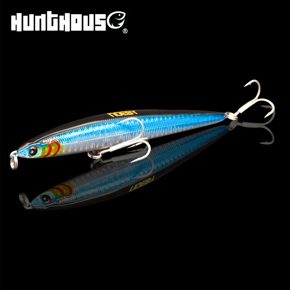 

Noeby 2018 slim c 125mih sinking pencil bait long casting fishing lure artificial wobbler 125mm 21.5g BKK hook 3D eyes stickbait