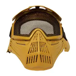 Новые металлические очки в сеточку Защитная тактическая страйкбол Pro маска для лица с защитой