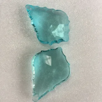 

Crystal Maple Leaf Pendants 10pcs Lt.aquamarine Chandelier Crystal Accessories Home & Wedding DIY Decoration