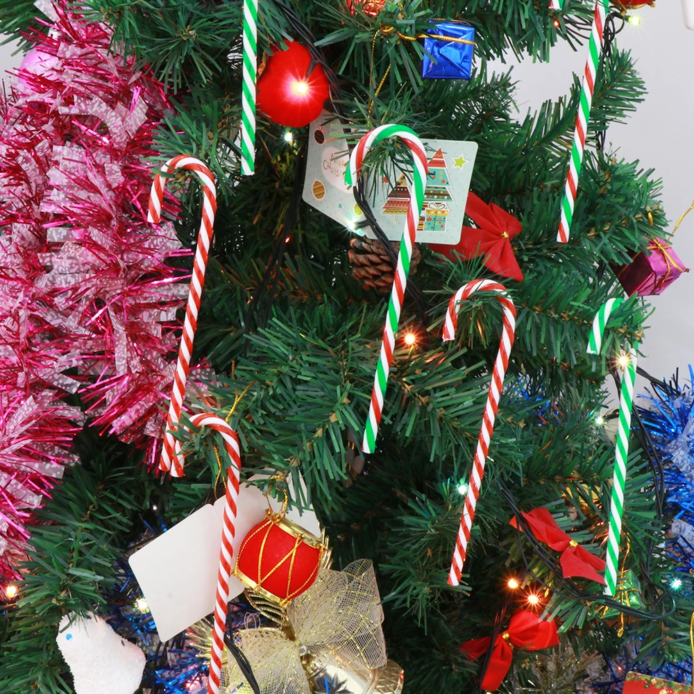 Buy New 6pcs/pack Candy Crutch Pendant Christmas Tree