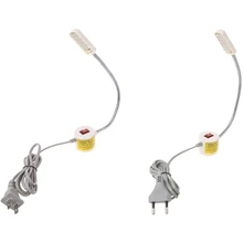 10/12/30 светодиодный 110-250 V магнитное основание «гусиной шеей» рабочий свет Вилка стандарта ЕС/США