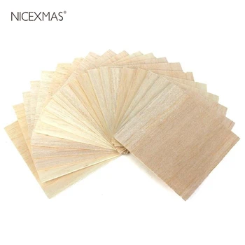 

20pcs Thin Wood Board Panel Plaque Craft Toys for DIY Arts Craft Decor Building Model 100x100x1mm
