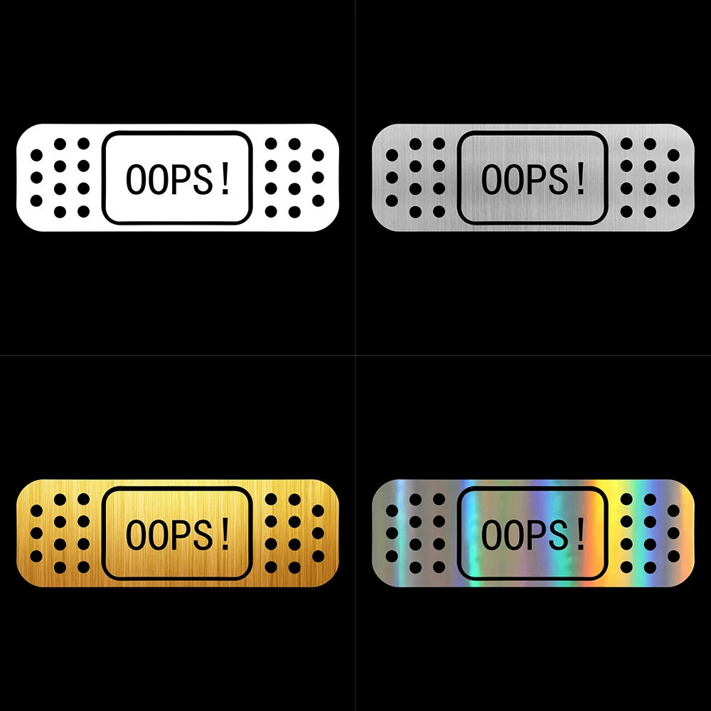 Rylybons 15*5 см Новый OOPS! Лента помощи JDM для автомобильного бампера наклейки и кузова