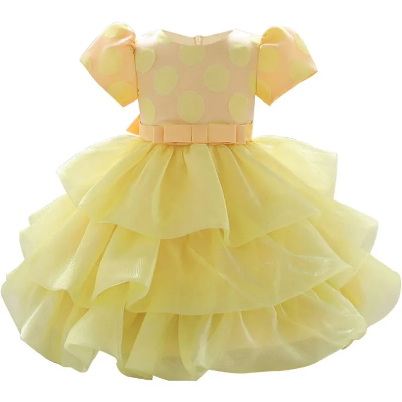 Платье на крестины для маленьких девочек 1 год с цветочным принтом; платья для новорожденных; праздничное платье принцессы с юбкой-пачкой для девочек; платья для первого дня рождения