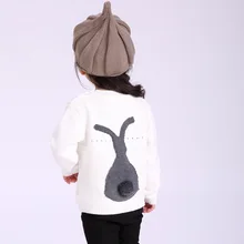 Children Sweaters New 2018 Spring Autumn Casual Style Baby Girl Boys Sweater Kids Knitted Cartoon Rabbit Sweater Baby Clothing