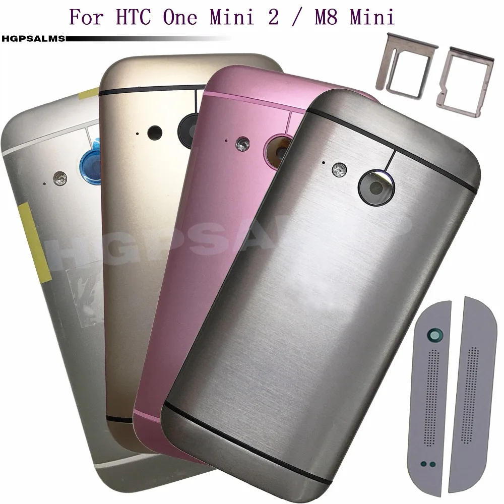 

For HTC One Mini 2 M8 mini Back Battery Cover Rear Housing Case Top Sheet Bottom Sheet SIM Card Tray Camera Len+Logo