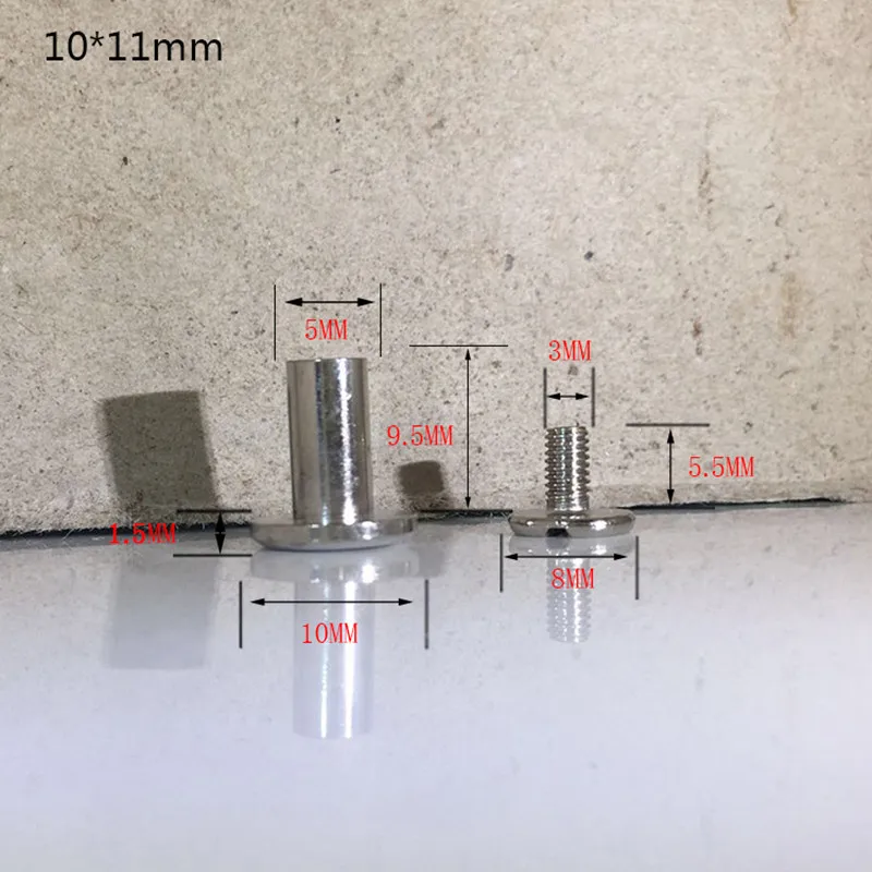 20 шт. 5/6. 5/8 мм ремень винт, украшенных декоративными клепками, гвоздь болт бухгалтерия винты с круглой головкой для кофр для одежды/сумки/Обувь Изделия из кожи