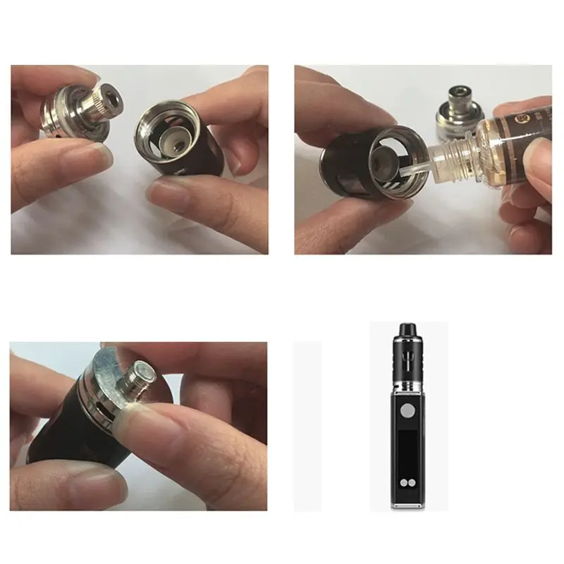 Электронная сигарета 80 Вт регулируемый vape mod box kit 2200 мАч 0.3ohm 3 мл бак электронная сигарета большой дым атомайзер вейпер черный