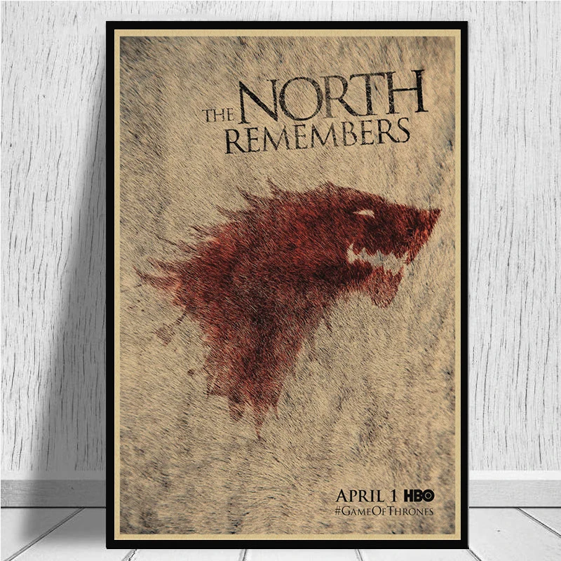 Game Of Thrones Movie TV Vintage Kraft Paper Poster Bar Cafe Home Decor Painting Wall Sticker