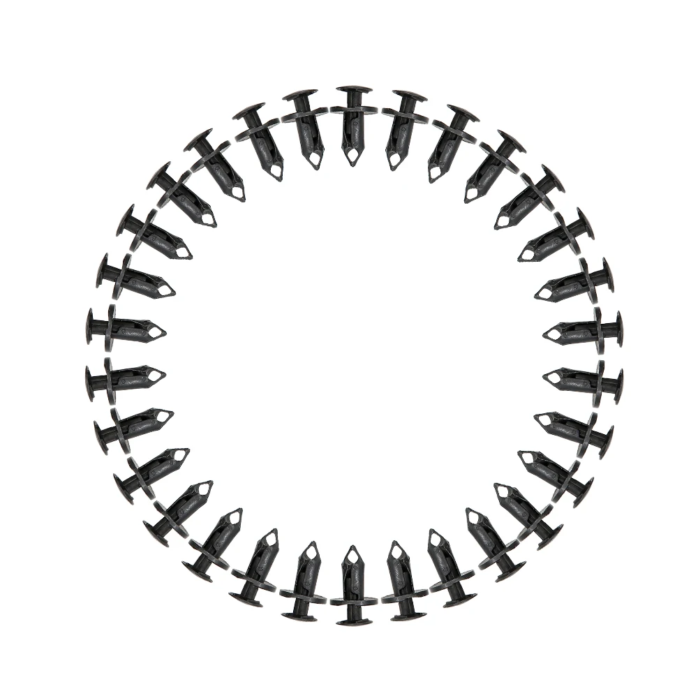 

Nylon Bumper Fasteners Fender Rivet Clips 30PCS 8mm Universal Auto Clips & Fastener for Bumper Fender Clips Replacement