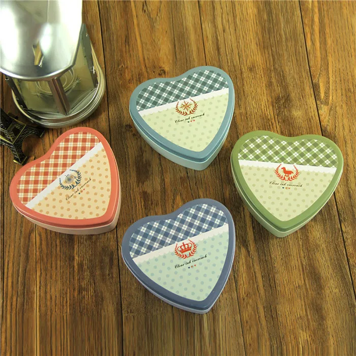 Novelty Tin Pencil Pattern Pencil Case Tinplate Stationery Colorful