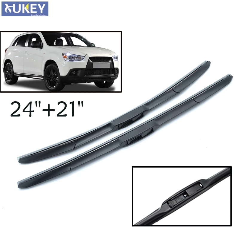Misima Windshield Windscreen Wiper Blades For Mitsubishi ASX 2010 2017 3 Section Front Window