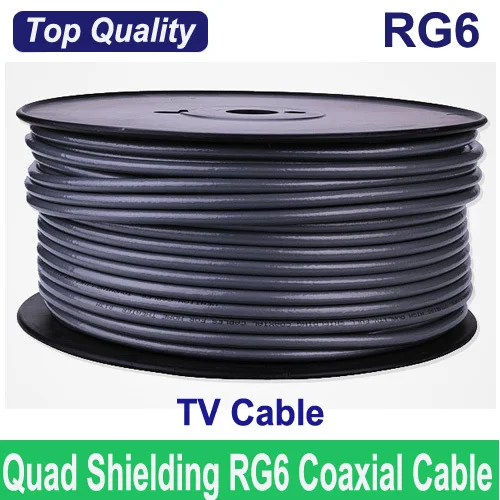FedEx/EMS Free Shipping,Top Quality & Deluxe RG6 coax coaxial TV cable wire, Wholesales 100FTs(30M)/lots, Best quality!-in Communication Cables from ... FedEx/EMS Free Shipping,Top Quality & Deluxe RG6 coax coaxial TV cable wire, Wholesales 100FTs(30M)/lots, Best quality!-in Communication Cables from ...