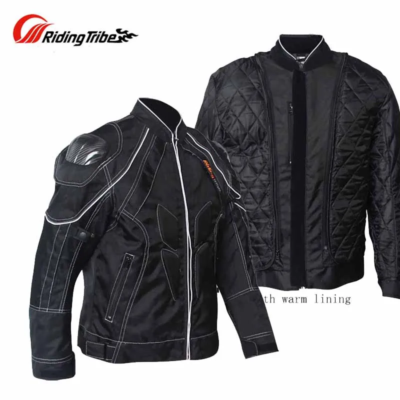 

2018 Winter Riding Tribe motorcycle jacket with body armor,Autumn jaqueta / jaquetas Moto carbon fiber shoulder M L XL XXL XXXL